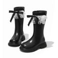 thumbnail image 2 of CAICJ98 Kids Knee High Riding Boots Zipper Winter Boots Tall Boots for Little Girls (Toddler/Little Kid/Big Kid),2, 2 of 8