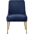 thumbnail image 5 of Meridian Furniture Owen 19.5"H Velvet Dining Chair in Navy (Set of 2), 5 of 13