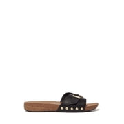 Fitflop Women's Iqushion Adjustable Buckle Leather Slides