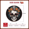 thumbnail image 3 of KLL Flower Horn Skull A Christmas Tree Skirt 30" ,Party Decorations Farmhouse for Christmas Decorations Holiday Party, 3 of 6
