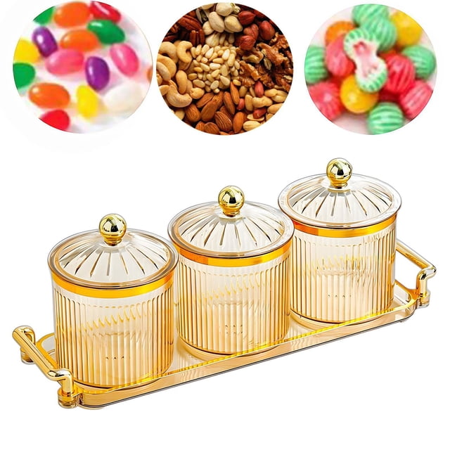 Jocadura de fruta seca placa de servicio Aperizador Multipropósito Multipropósito Dividido Servir Platos para la cocina Aperitivos de boda Ámbar
