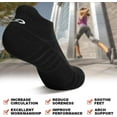 thumbnail image 4 of Pumier Athletic Running Ankle Socks, Low Cut Cushioned Anti-Blister Tab Sports Socks Men Women 6Pairs, 4 of 8