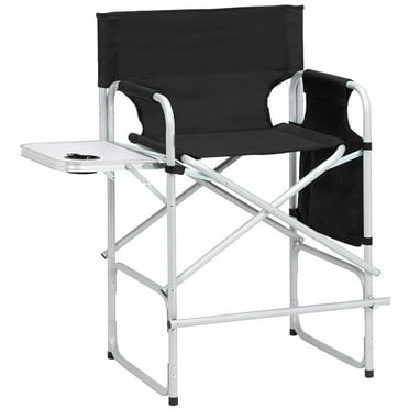 Seizeen Director Chairs for Outside, Folding Camping Chair Tall Directors Chair with Side Table and Side Bag, Heavy Duty Oversize Seat for Beach Fishing Picnic Chairs, Holds up to 300 lbs