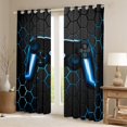 thumbnail image 2 of Erosebridal Blue Gaming Blackout Curtains Gamer Curtains Game Home Decor Gamepad Curtains & Drapes Console Game Controller Window Curtains 38''Wx45''L, 2 of 5