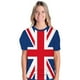 thumbnail image 3 of Union Jack Flag T Shirt Patriotic Costume Union Jack Flag T Shirt Cotton 3D Printed British Flag T Shirt Unisex Mens Womens Crew Neck T Shirt Patriotic Costume ANGGREK Union Jack Flag T Shirt, 3 of 8