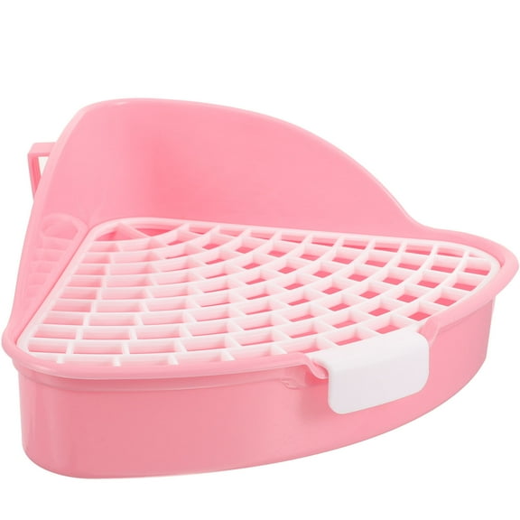 FOMIYES Shaped Litter Box for Small Animals like Rabbits and Guinea Pigs 7.5 x 5.5 inches