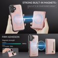 thumbnail image 3 of Decase Premium Magnetic Detachable Wallet Case for iPhone 16 Plus,Shock-Absorbent, Anti-Scratch PU Leather+TPU Bumper Cover, Slim & Rugged, with Credit Card Slots, Fits Mag-Safe Car Mount,Rosegold, 3 of 9