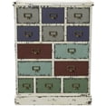 thumbnail image 2 of Linon Parcel Thirteen Metal Drawer Accent Chest in White, 2 of 9