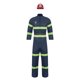 thumbnail image 3 of Disfraz de bombero para hombre, disfraz de Halloween, disfraces de bombero, chaqueta de extinción de incendios, abrigo, pantalones y cinturón, casco de plástico, 3 of 5
