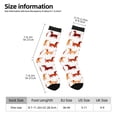 thumbnail image 2 of KLL Dachshund Walking Print Cool Socks Men's Women's Crew Socks Funny Crazy Novelty Stockings, 2 of 6