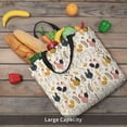 thumbnail image 4 of Disketp Cartoon Chickens Bolsa Tote de Lona para Mujer, Bolso de Hombro y Cruzado con Cierre de Cremallera, 4 of 6