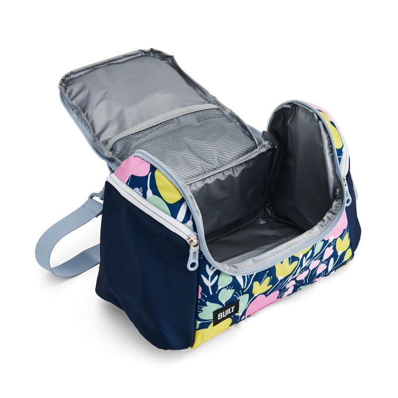 BUILT All Day Insulated Polyester Lunch Bag in Fun Floral