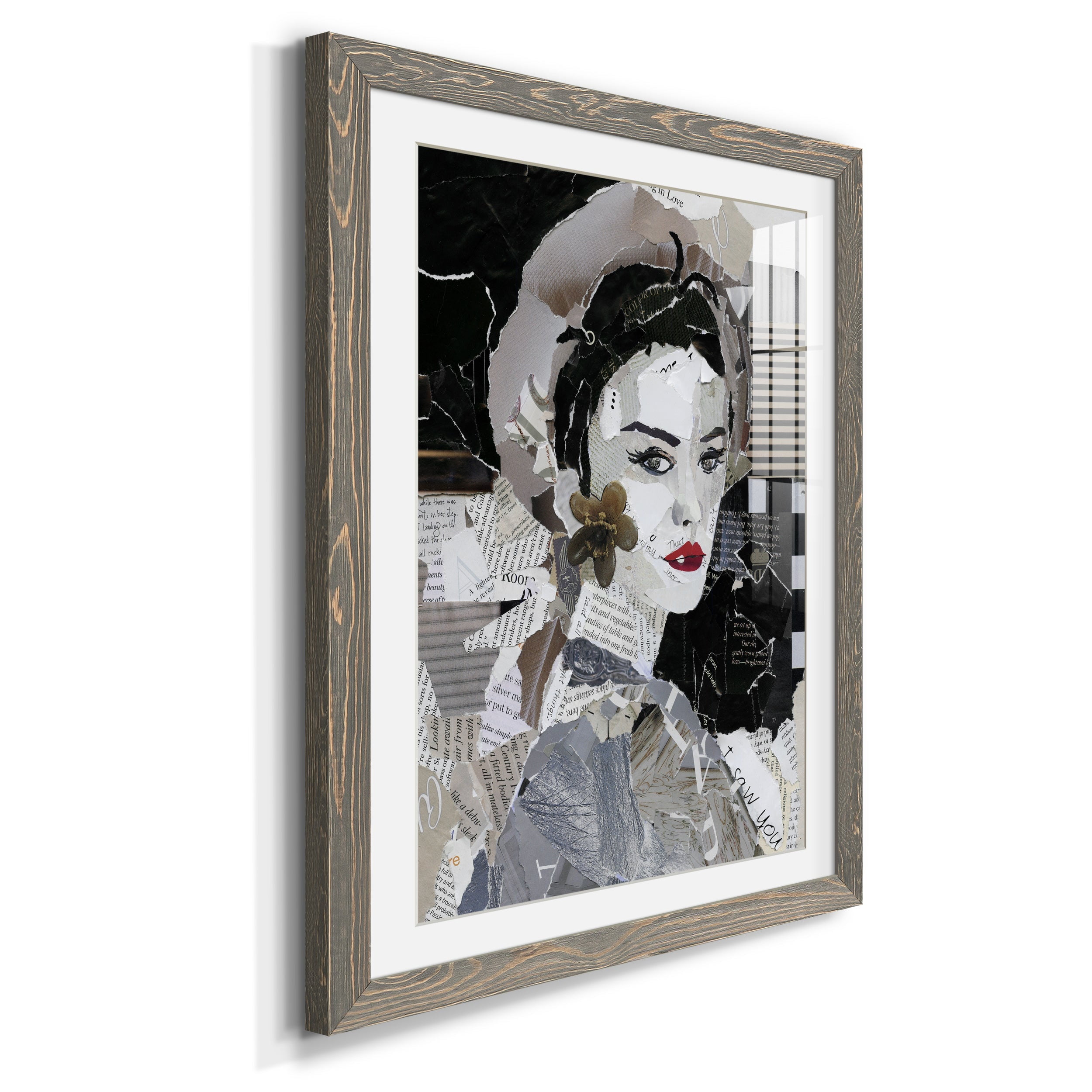 Runway Pause - Premium Framed Print - Distressed Barnwood Frame - Ready to Hang