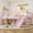 Pink, variant on Newest Space-Saving Teens and Adults Organized & Relaxing Solid Wood Twin XL Low Loft Bed with LED Lights and Storage Shelves, White