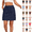 26# Navy, variant on Cargo Skorts for Women Elastic Drawstring High Waisted Golf Hiking Skirt with 4 Pockets Casual Summer Athletic Skort,Light Green,M