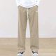 thumbnail image 4 of Pantalones informales de negocios de color liso para mujer - Poliéster, ajuste holgado y cómodo, 4 of 7