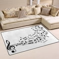 thumbnail image 2 of Musical Notes Area Rugs Colorful Large Non-Slip Floor Matative Carpets Doormat for Kitchen Living Dining Dorm Playing Room Bedroom 31 x 20inch Home Decor, 2 of 7
