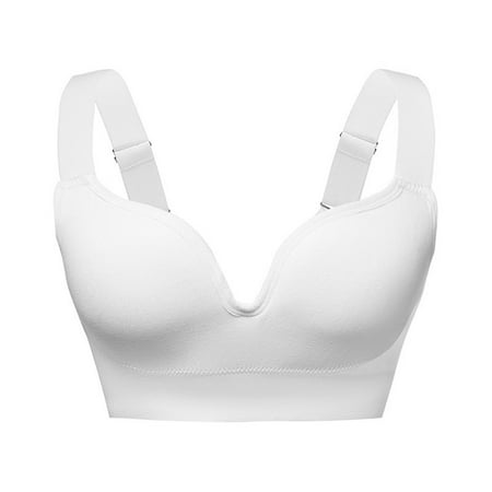 Sports Bras for Women Fashion Women Solid Color Thin And Light Wireless Soft Support Together Sports Bra Plus Size Bras for Women Full Coverage Sport Everyday Bra