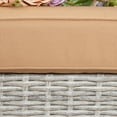 thumbnail image 4 of MeetLeisure Outdoor Wicker Swivel Rocker Chairs Sets of 2 and Side Table, Tan, 4 of 9