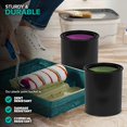 thumbnail image 4 of 1-Quart Plastic Paint Bucket (6 Pack) - Triple Lock Airtight Seal - Minimizes Skimming - Rust Proof - Odor & Chemical Resistant - 32 Fl Oz All-Plastic Paint Can with Snap On Lid - Stock Your Home, 4 of 10