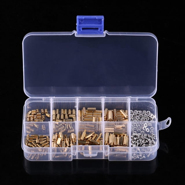 LHCER Laiton Standoff, Laiton M2 M3 Hexagonal Femelle Mâle Standoff Vis Écrou Kit d'Assortiment