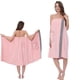 thumbnail image 1 of Toalla de baño ajustable para mujer con bolsillos, botones antiescapes, talla grande, coral suave y absorbente, albornoz y cubierta multiusos, 1 of 6