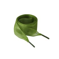 INSPIRE CHIC2 Pairs Flat Snow Yarn Shoelaces 2.5cm/4cm Wide Transparent Shoe Laces for Sneakers Army Green 140cm/55"