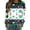 00-Green2606, variant on XIAOCHA Women's St Patrick Sweatshirt Pixel Clover Print Pullover Top Striped Crew Neck Sweatshirt, Green, Sizes XXXL