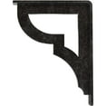 thumbnail image 4 of Ekena Millwork 1 1/2"W x 5 1/2"D x 8"H Bradford Wrought Iron Bracket, (Single center brace), Antiqued Silver, 4 of 7