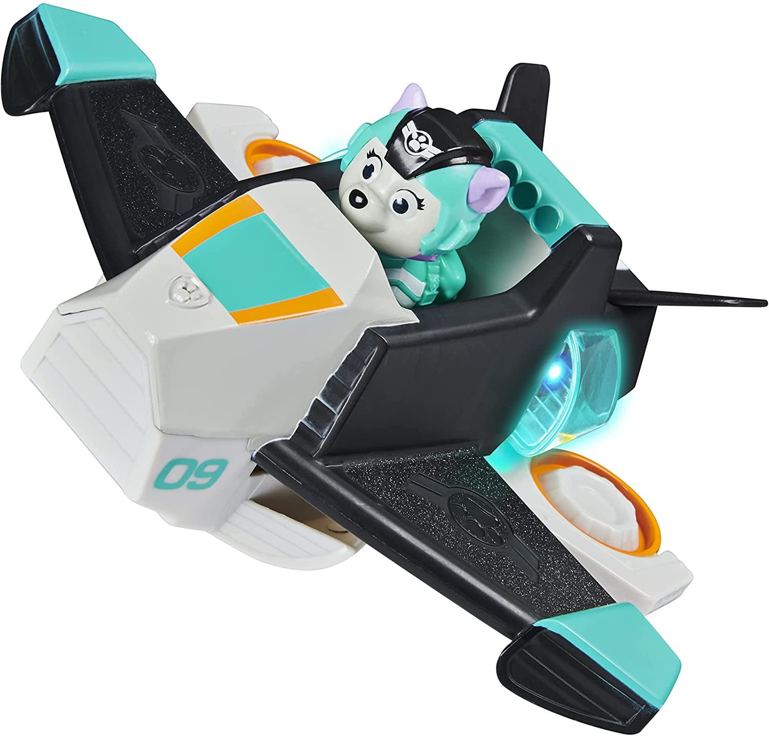 Paw Patrol, Jet to The Rescue Everest Deluxe Transforming Vehicle with Lights and Sounds