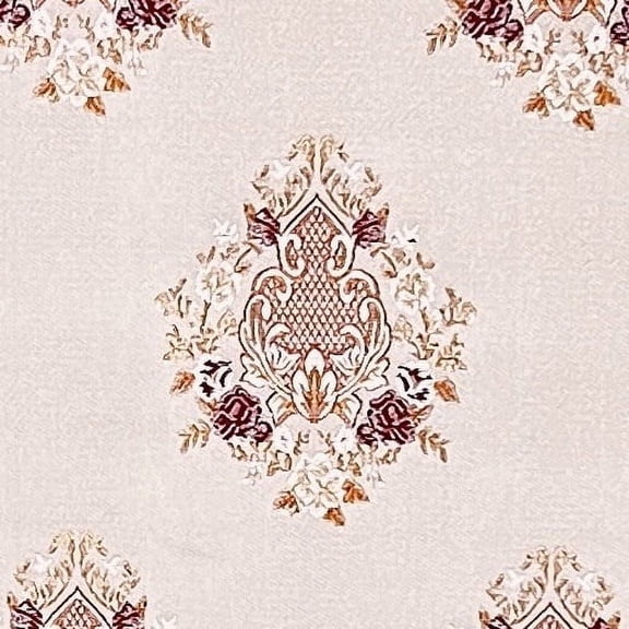 Decora Furnishings Luxurious Woven Jacquard Motif Damask Design Heavy Furnishing Fabric for Upholstery, Dining Chairs, Window Treatments - Width 54 inches - Fabric by The Yard (Heavenly Pink)
