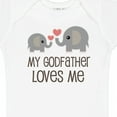 thumbnail image 4 of Inktastic My Godfather Loves Me Godson Boys or Girls Baby Bodysuit, 4 of 5