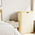 thumbnail image 6 of SpaceAid Double Laundry Hamper 2 Section with Lid and Removable Laundry Bags, 160L Clothes Basket, Beige, 6 of 7