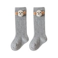 thumbnail image 5 of Cozy Kids Crew Socks with Adorable Bear Design, Soft Warm Wool Thermal Socks for Toddlers Boys Girls, Thick Long Winter Boot Socks, 6 Pairs, 5 of 7