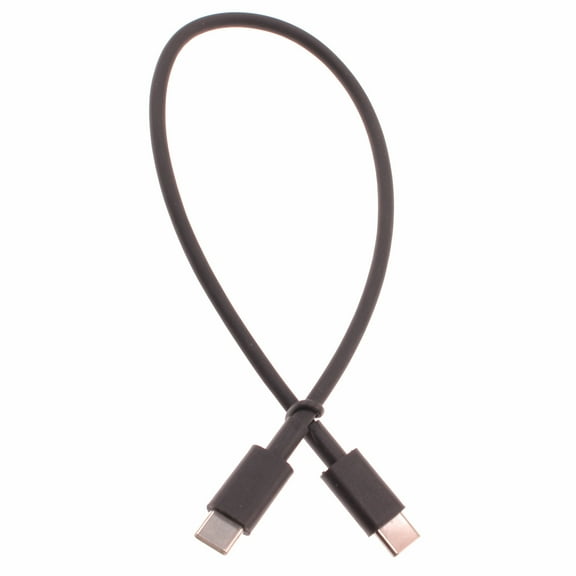 1ft Short USB-C Cable PD Fast Charge for Samsung Galaxy S20/S21/S22/Plus/Ultra/FE - Cord Power Wire Type-C to Type-C Sync Black