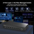 thumbnail image 2 of Switch de red MokerLink de 8 puertos 10G SFP+ administrado L3, 2 of 8