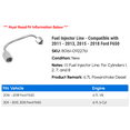 thumbnail image 2 of Fuel Injector Line - Compatible with 2011 - 2013, 2015 - 2018 Ford F650 2012 2016 2017, 2 of 2