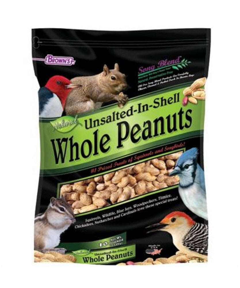 Brown's 42179 Song Blend 10 lbs. Pack Unsalted InShell Whole Peanuts