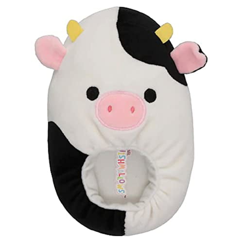 Squishmallows KellyToy Kids Slippers Plush Connor Cow Size 4 5