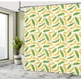 thumbnail image 5 of Ambesonne Cartoon Shower Curtain, Yummy Banana Fruit, 69"Wx75"L, Fern Green Yellow, 5 of 5