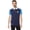 Classic Navy, variant on Men's Slim Fit Double Collar Pique Polo Shirt, Engine Red, Medium