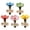 5pcs, variant on 3 Pcs Bee Watering Station for Garden, Flower Shaped Ceramic Cups for Bee Drinking, Bee and Butterfly Outdoor Feeder, Pollinator Water Bowl with Textured Center