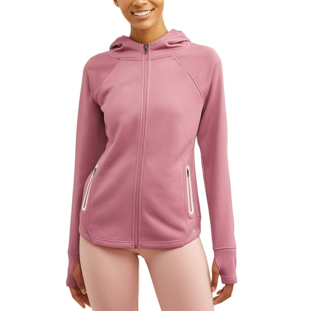 Women's Active Performance Yoga Jacket with Hoodie and Reflective