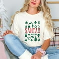 thumbnail image 4 of Santa Christmas Icons - Women's Garment Dyed Tee, 4 of 11