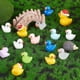 thumbnail image 4 of 40 piezas de 4 estilos de mini patos amarillos y blancos, pequeños patos, sombrero navideño de resina, mini pato de resina, animal, 4 of 7