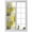 Yellow Gray, variant on No Glue Heat Blocking Window Flims, Blue Grey Window Privacy Film Frosted, Abstract Art Oil Painting Modern Geometric Peep-proof Door Windows Tint for Bathroom, Dormitory, 17.7 x 78.7 Inches