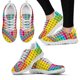 thumbnail image 1 of Zapatos cómodos para exteriores con estampado de lección de química colorida, zapatos negros de suela blanda y cómodos con cordones, zapatos planos, 1 of 6