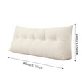 thumbnail image 3 of Triangular Headboard Pillow - Wedge Shaped Backrest Support Pillow for Dorm Beds with Side Pockets, Reading Bolster Cushion for College Students, Bed Wedge, 3 of 4