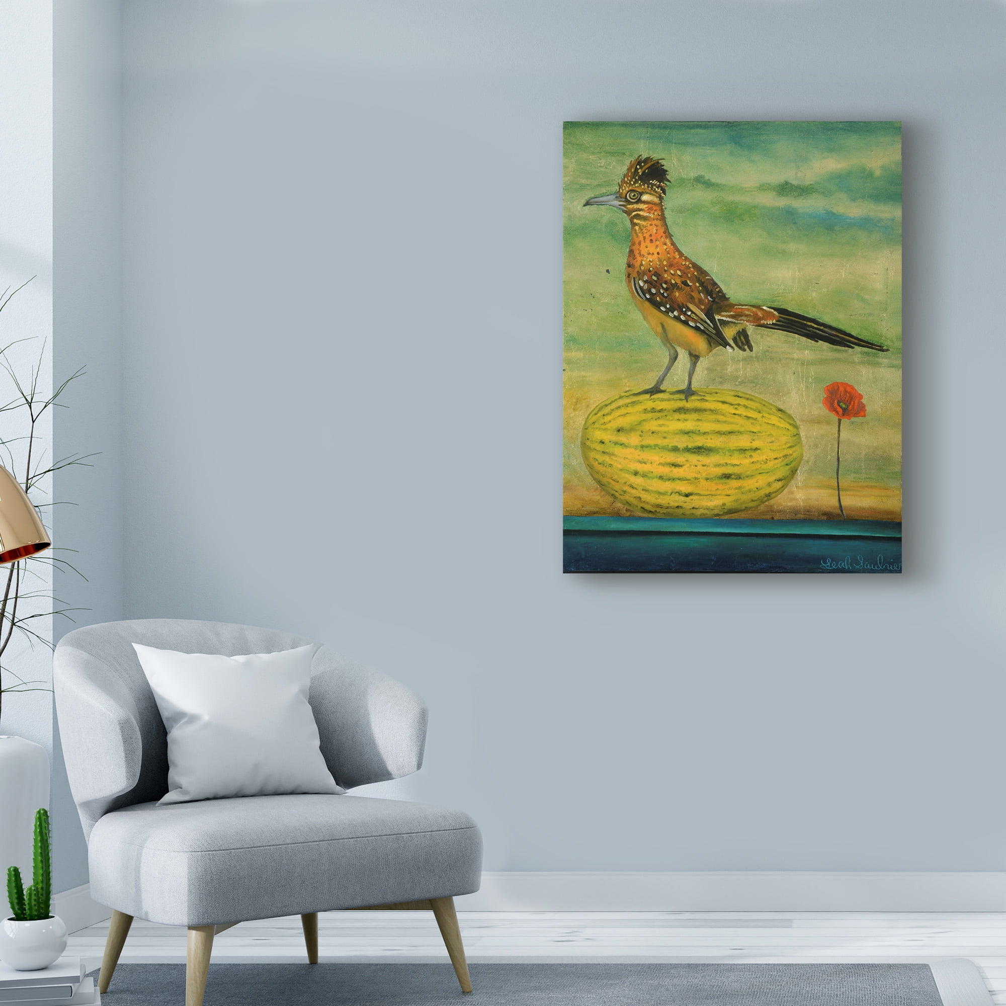 Trademark Fine Art 'Roadrunner' Canvas Art by Leah Saulnier