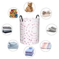 thumbnail image 4 of Balery Breast Cancer Awareness (4) Cesta de ropa redonda con asas, impermeable, independiente, para ropa, juguetes, dormitorio y familia-Small, 4 of 6